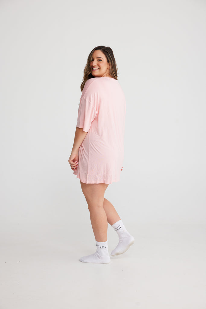Soli Bed Tee - Pink