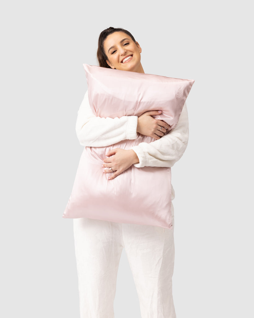 Soli Silk Pillowcase Set - Pink