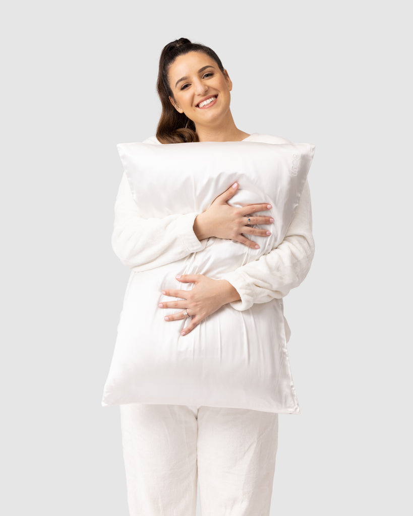 Soli Silk Pillowcase Set - White