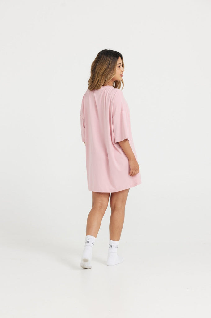 Soli Bed Tee - Muted Pink With Cloud
